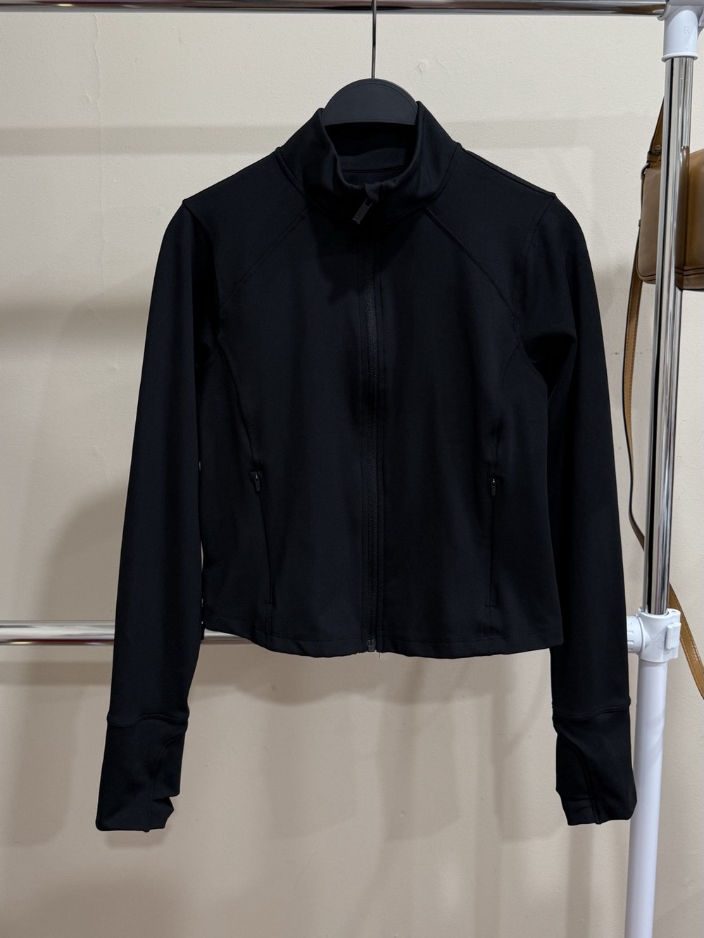 All in Motion Black Full Zip Athletic Jacket Size S
